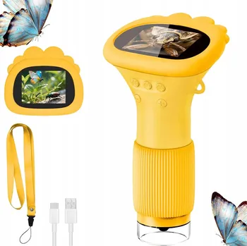 KAPESNÍ DIGITÁLNÍ MIKROSKOP PRO DĚTI S LED A USB – SADA S PŘIBLÍŽENÍM