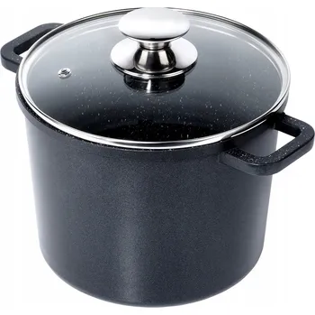 Hrnec Hrnec hrnec se skleněnou poklicí, vysoký pro vaření a dušení, 4,2 l