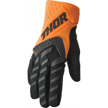 Moto rukavice Thor Spectrum Youth Gloves Oranžovo-černé dětské rukavice cross enduro M