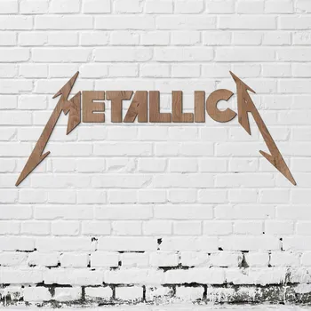 Obraz Dřevěný obraz - Logo METALLICA, Dub tabákový (nedostupný) | DUBLEZ