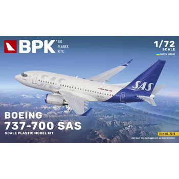 Plastikový model Boeing 737-700 SAS - Big Plane Kits 7228