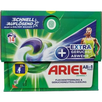 Kapsle na praní Ariel All in 1 Pods Extra Odor Defence 14 ks 299 g