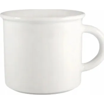 LUBIANA RIVA Hrnček na Kávu Čaj Porcelánový Bílý Keramický 300 ml