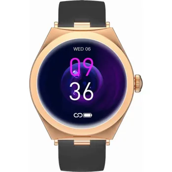 Chytré hodinky Gravity Chytré hodinky Smartwatch růžovo-zlatá černá GT25-3