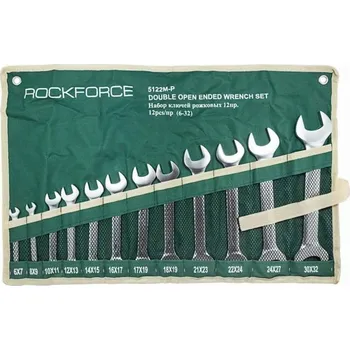 Klíč Rockforce Sada 12dílných otevřených klíčů (6-32 mm) na plátně
