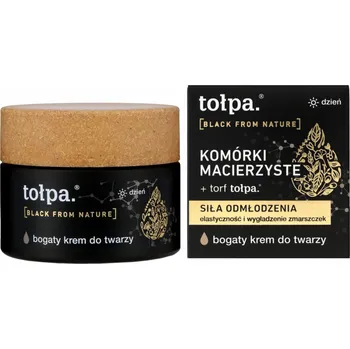 Pleťový krém Tołpa Black From Nature - Omlazující síla - Bohatý denní krém na obličej 50ml