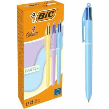 Bic Kuličkové pero 4 pastelové barvy (12 ks) BIC