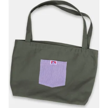 Nuvola Pelle Plátěná taška Ben Davis olivová