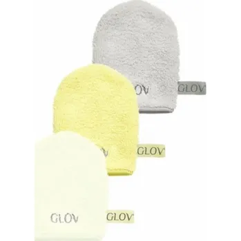 Make-up Glov Sada rukavic Water-Only Skin Make-up and Cleansing Facial (banánové + slonovinové + stříbrné kameny) 3 ks