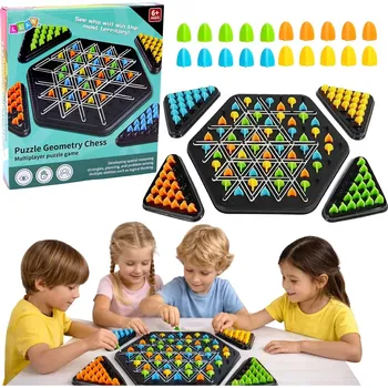 Desková hra Rodinná strategická stolní hra geometrické trojúhelníky