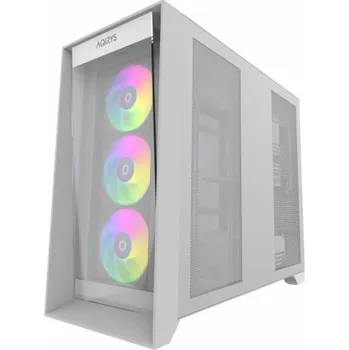 PC skříň AQIRYS Počítačová skříň XO-1 ARGB bílá