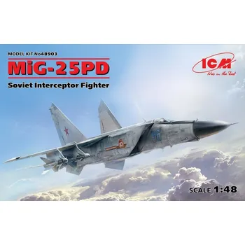 Plastikový model MiG-25 PD Soviet Interceptor Fighter - ICM 48903