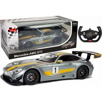 RC model auta Rastar Auto R/C Mercedes AMG GT3 Rastar 1:14 šedý dálkový ovladač
