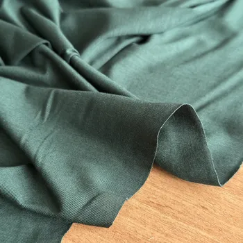 Tričkový jemný modalový úplet lahvově zelená