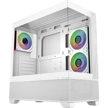 PC skříň Cooler Master Elite 690 Wood White E690-WHNN-S00