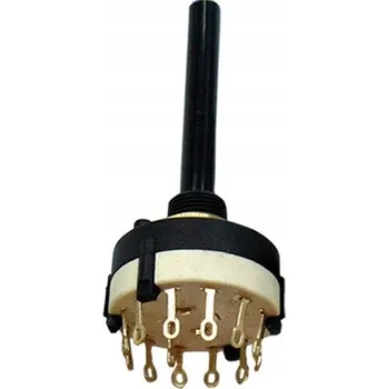 vypínač Otočný přepínač 4 polohy 3 obvody pro montáž do skříně