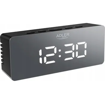 Budík Budík ADLER černý 14,8 cm