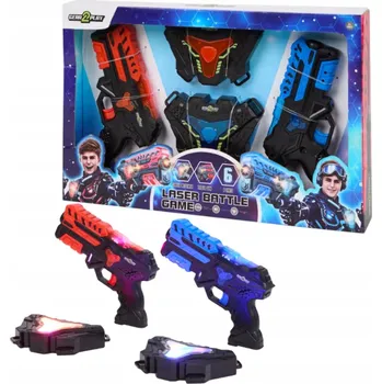 Dětská zbraň Laserový paintball 2 pistole s terčem Infračervené světlo Zvuk Gear2Play