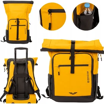 Městský batoh Batoh Wings 1809-BP29L 20-40 l žlutý