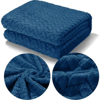 Přehoz na lůžko PŘEHOZ NA POSTEL DEKA S VYTLAČOVANÝM VZOREM STROMEČKU PLED 200x220CM ZINK