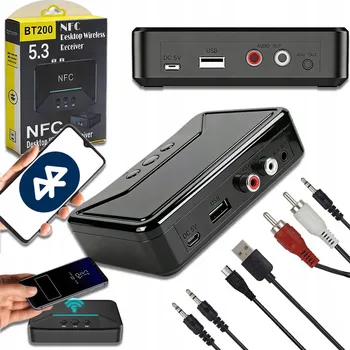 Bluetooth adaptér BLUETOOTH 5.3 TRANSMITTER A PŘIJÍMAČ AUX MINIJACK 3,5mm USB RCA SADA