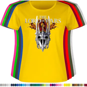 Dámské tričko damske-levne-bavlnene-tricko-digitalni-potisk-pan-valka-prsten Barva: Yellow - žlutá, velikost: XXL