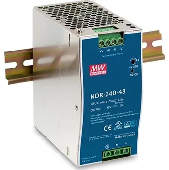 modulární přístroj a rozvaděč Průmyslový napájecí zdroj na DIN 240W 24V MEAN WELL NDR-240-24