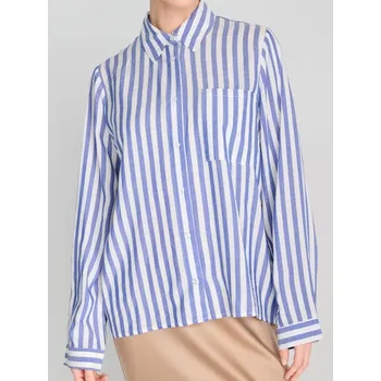 Dámská košile Sinsay - Viskózová košile s potiskem - modrá - 634DA-55P - 634DA-55P-XS