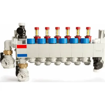 Instalatérský materiál Rehau Polymerový rozdělovač RAUTHERM SPEED HKV-P 3 se 17pinovým konektorem