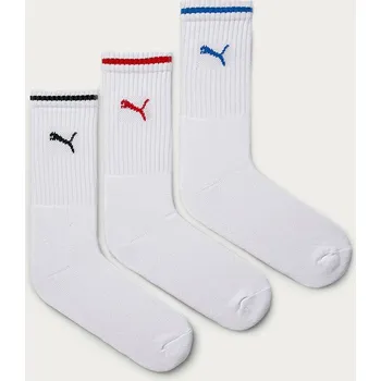 Ponožky Puma Sport Crew (3-pack) 907941.D bílá 00X, vel. 35/38