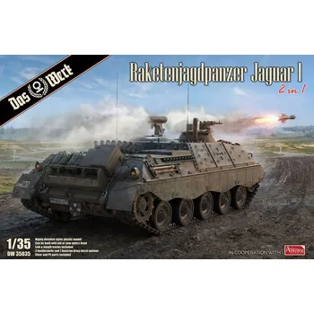 Plastikový model Raketenjagdpanzer Jaguar 1 (2 In 1) - Das Werk DW 35035