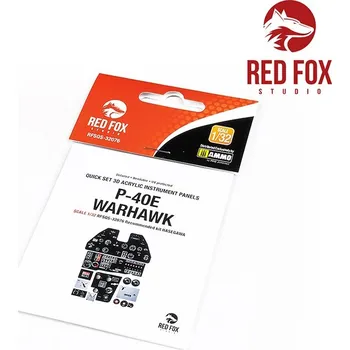 Plastikový model P-40E&nbsp;Warhawk&nbsp;(for&nbsp;Hasegawa&nbsp;kit) - Red Fox Studio RFSQS-32076