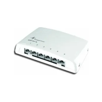 Rozvaděč Telegärtner Přepínač Mini rozvaděč Telegaertner MPD6 HS-K, 6 x RJ45, Cat 6A ISO / IEC, stíněný - J02021A0050