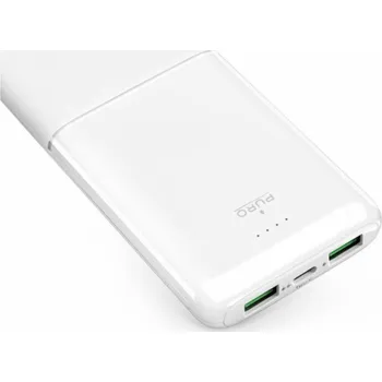 Elektronika Puro Powerbanka DAILY 10 PLUS 10000mAh 2x USB A / 1x USB-C 22,5W - bílá