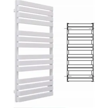 Radiátor Terma Radiátor RED COTONN 1110/500 \ RAL 9016, podlahový ZS Výkon 523W