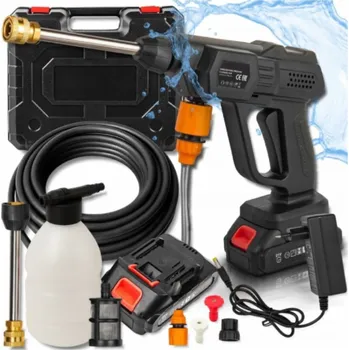 Vysokotlaký čistič Forsage Akumulátorový tlakový čistič 15 barů, 21 V, 1500 mAh