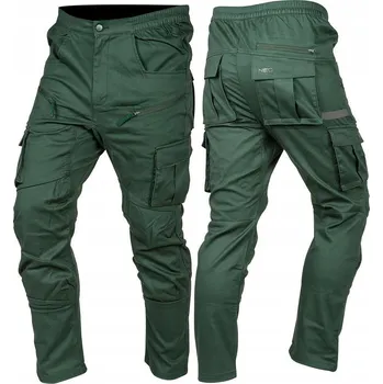 montérky Pracovní kalhoty OUTDOOR, styl jogger, zelené, velikost XS, 81-286-XS