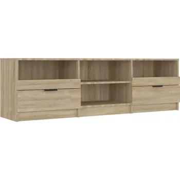 Televizní stolek TV stolek se zásuvkami a policemi, dub sonoma, 150x33,5x45 cm