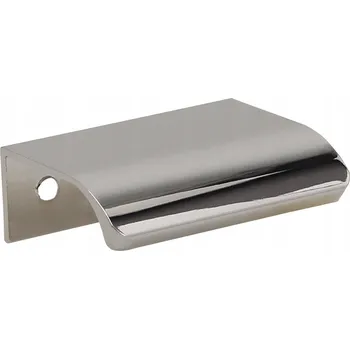 Obraz Nábytková úchytka hranová stříbrná lesklá 5 x 4 x 1,8 cm