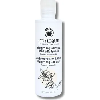 Sprchový gel Odylique | Bio Sprchový gel - exotická vůně Ylang & Pomeranč Objem: 200 ml šetrný a zklidňující, vyrovnávající pH pokožky