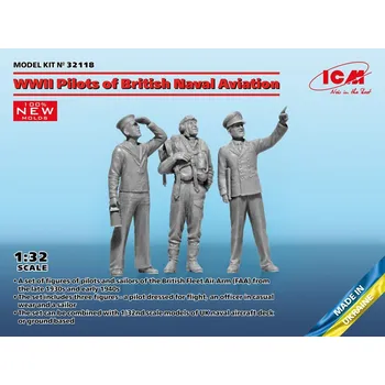 Plastikový model Pilots of British Naval Aviation WWII (3 fig) - ICM 32118