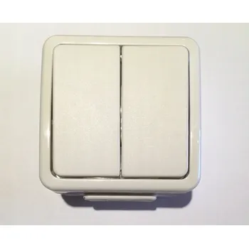 vypínač Dvojitý vypínač Klasik Berker bílý 53307509