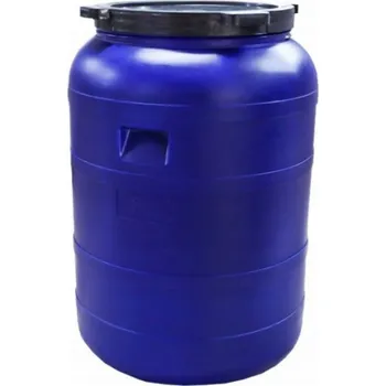 Sud NoName Kulatý plastový sud o objemu 200 l, modrý