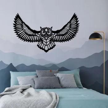 Obraz Dřevěná dekorace na zeď - Sova | DUBLEZ