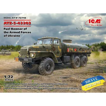 Plastikový model ATZ-5-43203, Fuel Bowser of the Armed Forces of Ukraine - ICM 72710