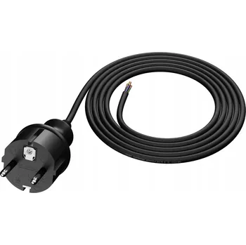 elektrický kabel Připojovací kabel 2m 250V 16A IP44 černý W-98372