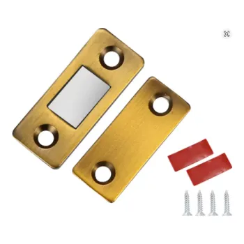 Sada 5 ks Magnetické úchyty do skříní 42 x 17 x 4 mm Skrytý Zámek Zásuvek Dveří Praktický Bez vrtání bronzová