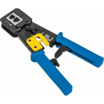 Krimpovací kleště Techly Krimpovací kleště pro modulární průchozí konektory RJ45/RJ12/RJ1