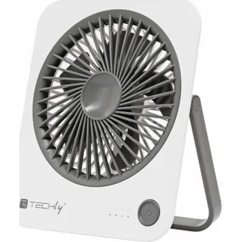 Domácí ventilátor Techly Mini bezdrátový stolní ventilátor se 4 režimy a stojanem