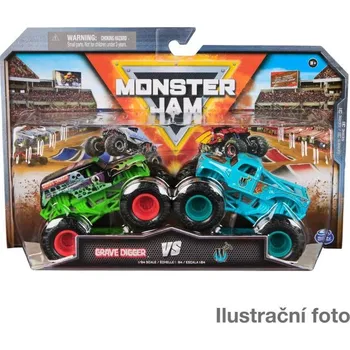 autodráha Spin Master MONSTER JAM - sběratelský kovový model auta Monster Truck, set 2 modelů, assort, 1:64